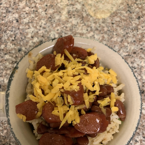 Dogs 'n' Beans Rice Bowl