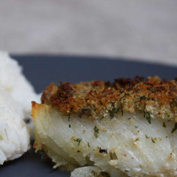 Oven-Baked Cod with Bread Crumbs
