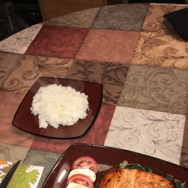 Honey Lemon Glazed Salmon with Spinach Saute