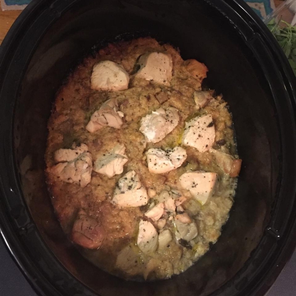 Slow Cooker Chicken and Dressing
