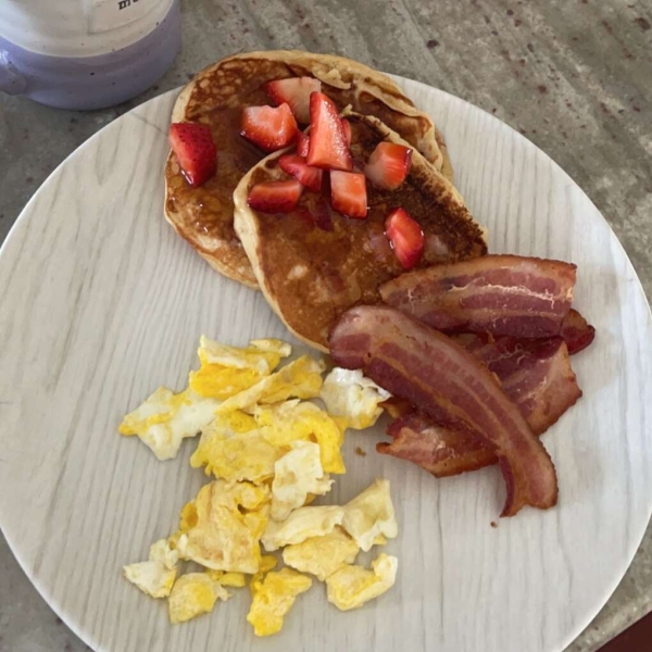 Strawberry Vanilla Pancakes
