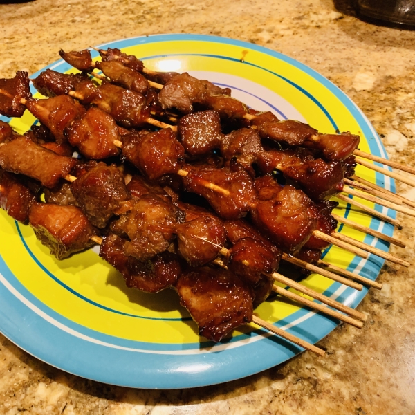 Barbecued Pork Kebabs