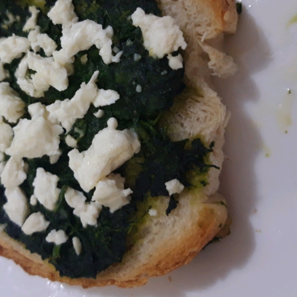 Chef John's Simple Spinach Toasts