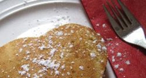 Heart-Shaped Pancakes with Chocolate