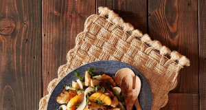 Grilled Panzanella Salad with Peaches and Fennel