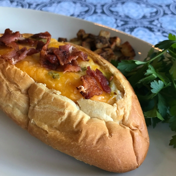Southwest Egg and Cheese Boats