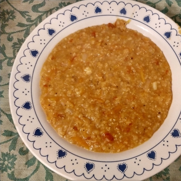 Red Lentil and Bulgur Soup