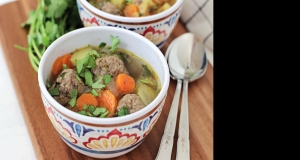 Homemade Albondigas Soup