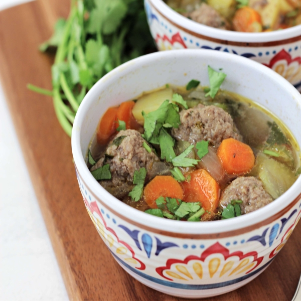 Homemade Albondigas Soup