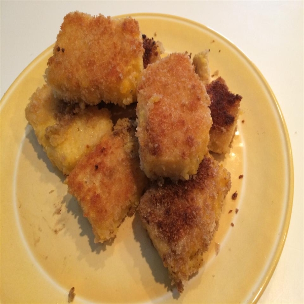 Panko-Breaded Fried Grits Cakes