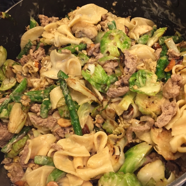 Tofu Egg Noodles In Coconut Sauce