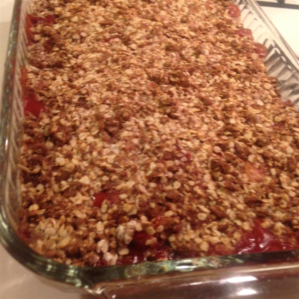 Rhubarb Strawberry Crisp