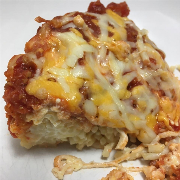 Three Cheese Spaghetti Pie
