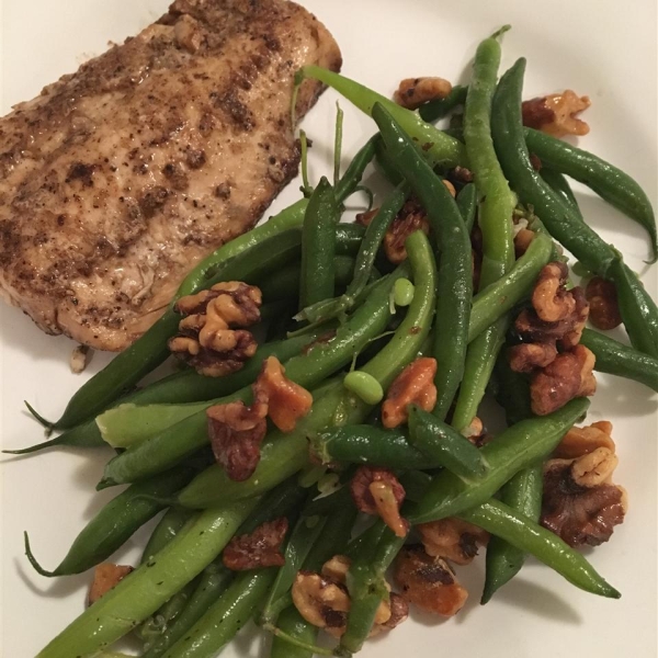Lemon Green Beans with Walnuts