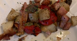Leftover Ham and Bacon Hash