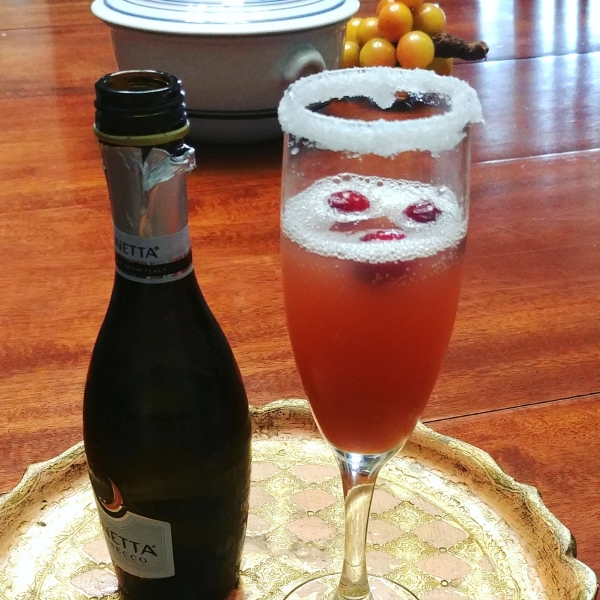 Cranberry-Pomegranate Mimosa