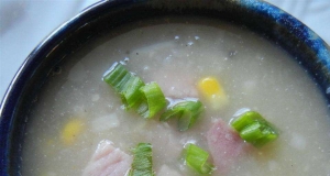 Cream of No Cream Ham and Potato Soup