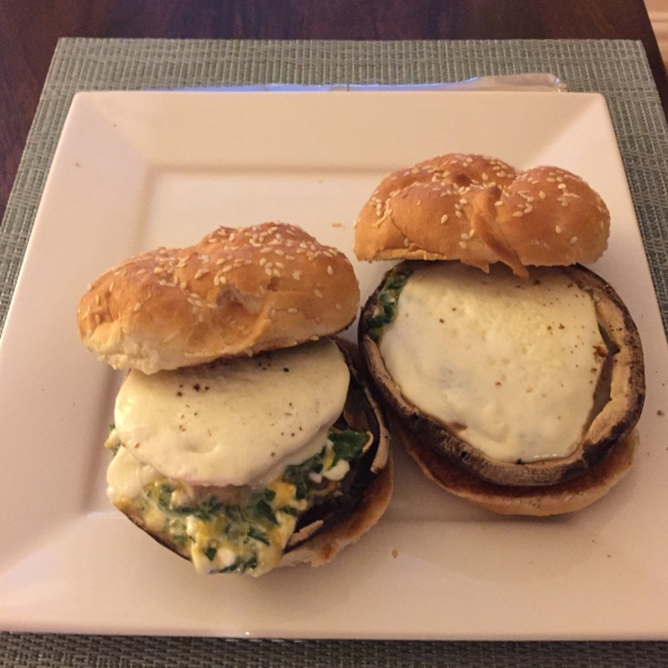 Portobello Stuffed Mushroom Burger
