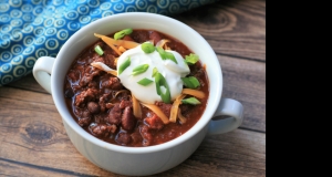 Chili with Chorizo and Chocolate
