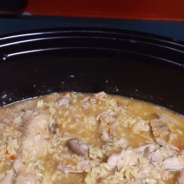 Turkey Wings with Yellow Rice