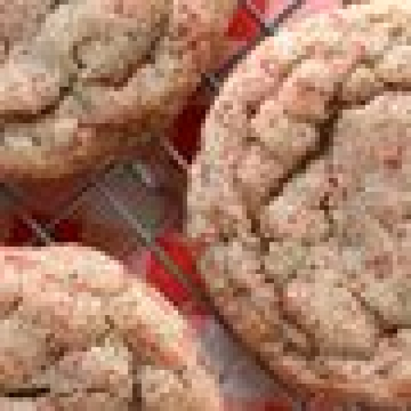 Chewy Strawberry Sugar Cookies