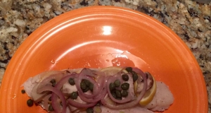 Easy Foil Packet Baked Fish Piccata