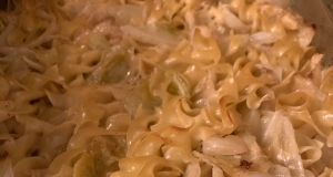 Creamy Cabbage with Noodles