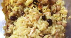 Savory Saffron Chicken Polow