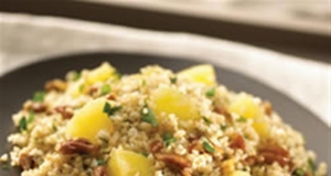 Bulgur Wheat with Pineapple, Pecans and Basil