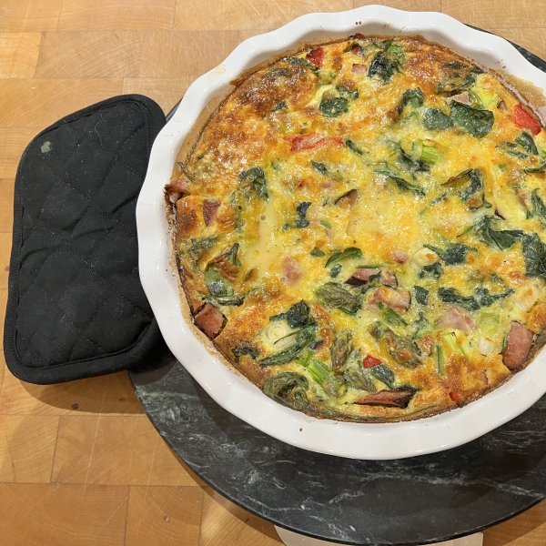 Cheesy Ham and Asparagus Bake