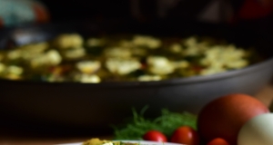 Spinach, Fennel, and Zucchini Frittata