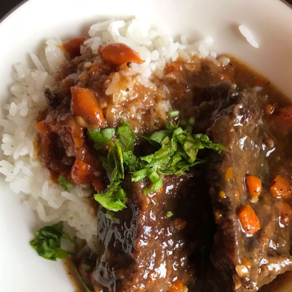 Cider-Braised Pork Cheeks