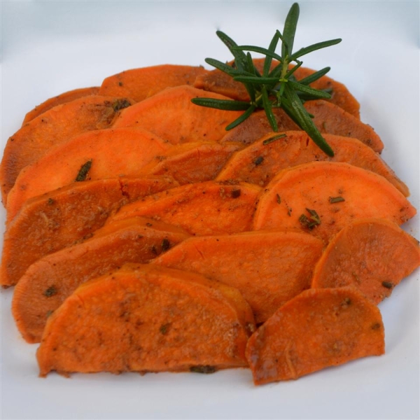 Rosemary Sweet Sweet Potatoes with Ginger