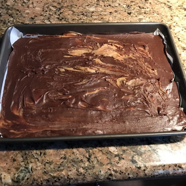 Chocolate Peanut Butter Chip Fudge