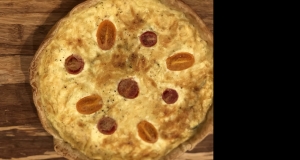 Keto Almond-Crusted Bacon and Tomato Quiche