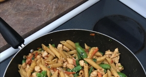 Chicken and Snow Pea Pasta