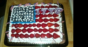 Red, White and Blue Strawberry Shortcake