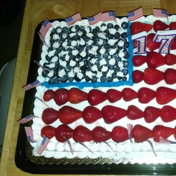 Red, White and Blue Strawberry Shortcake