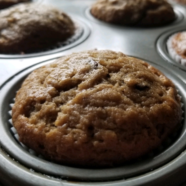 Mocha Chocolate Chip Banana Muffins