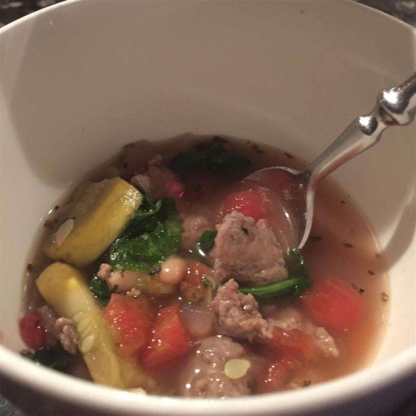 Tuscan Bean and Chicken Italian Sausage Soup