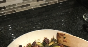 Pancetta Brussels Sprouts with Caramelized Pecans
