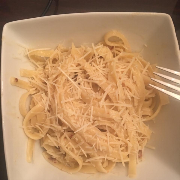 Fettuccine and Sweet Italian Sausage with Light Alfredo Sauce