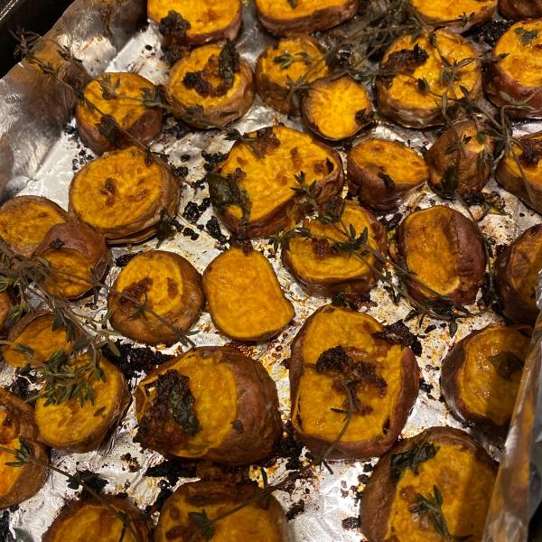Thyme Roasted Sweet Potatoes