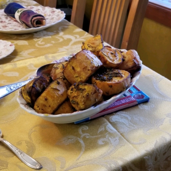 Thyme Roasted Sweet Potatoes