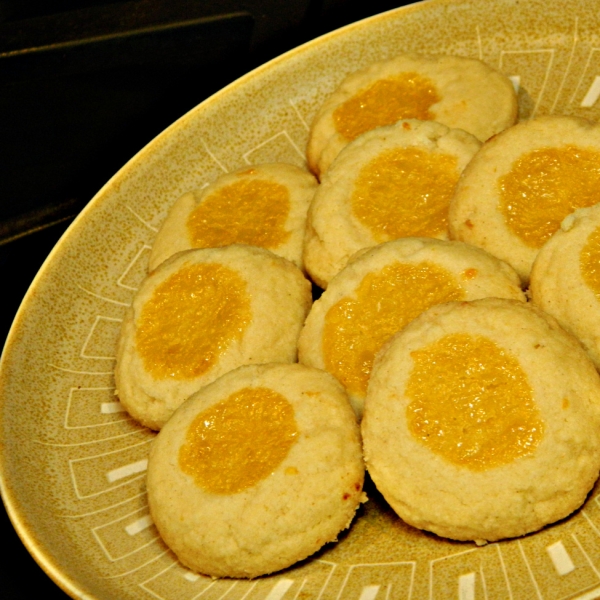 Lemon Curd Thumbprint Cookies