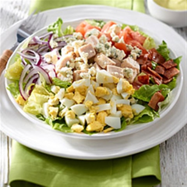 Mini Cobb Salad with Avocado Dressing