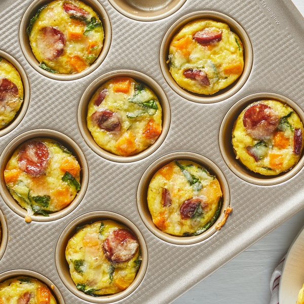 Hillshire Farm® Smoked Sausage and Butternut Squash Mini Frittatas