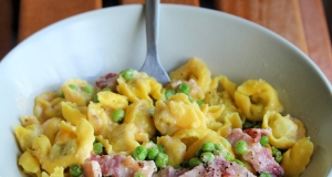 Tortellini with Peas and Pancetta
