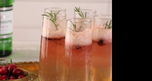 Cranberry-Rosemary Prosecco Float
