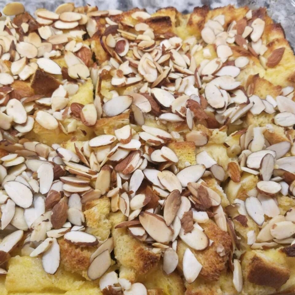Pear and Almond French Toast Casserole
